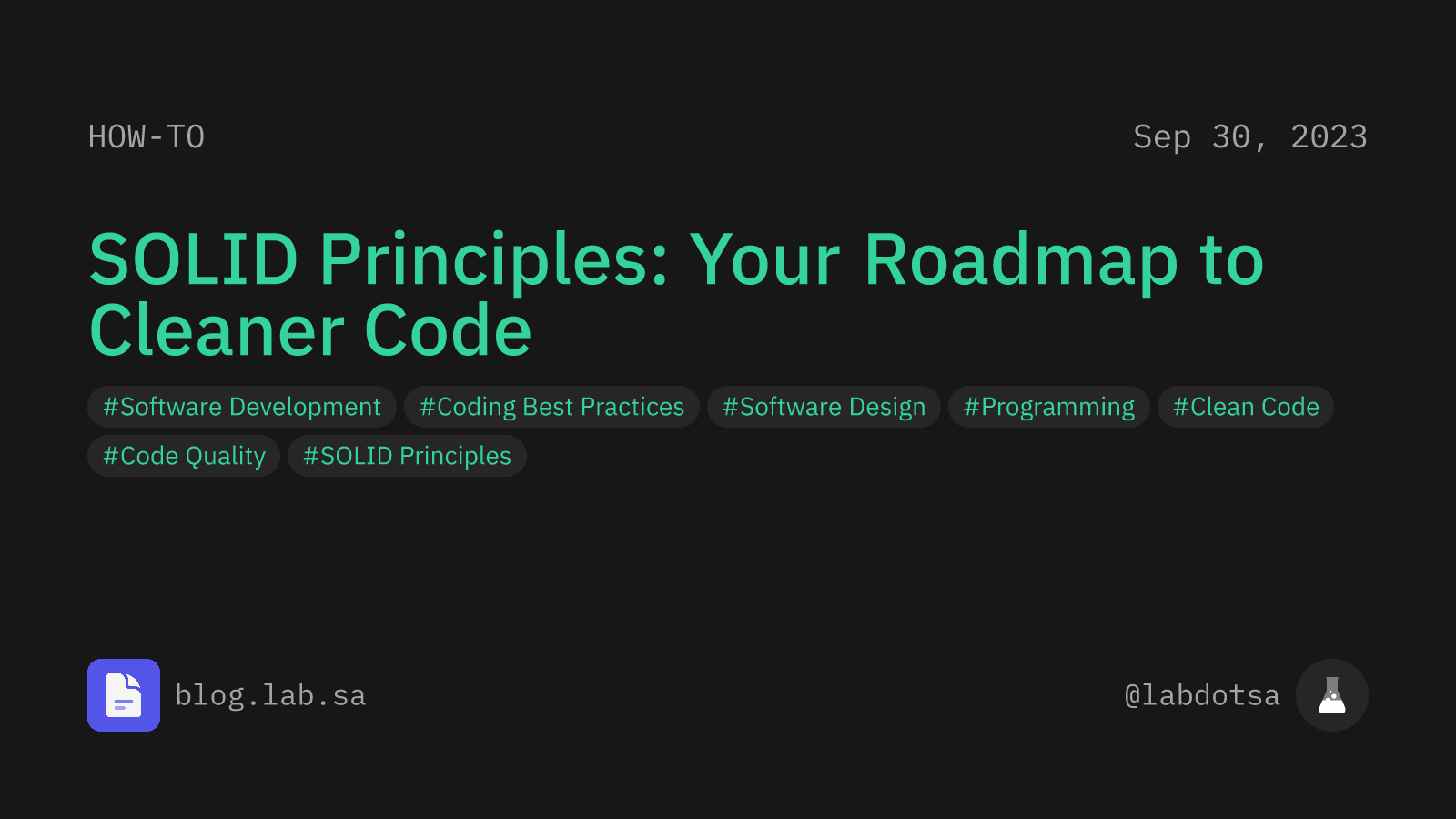SOLID Principles: Your Roadmap to Cleaner Code
