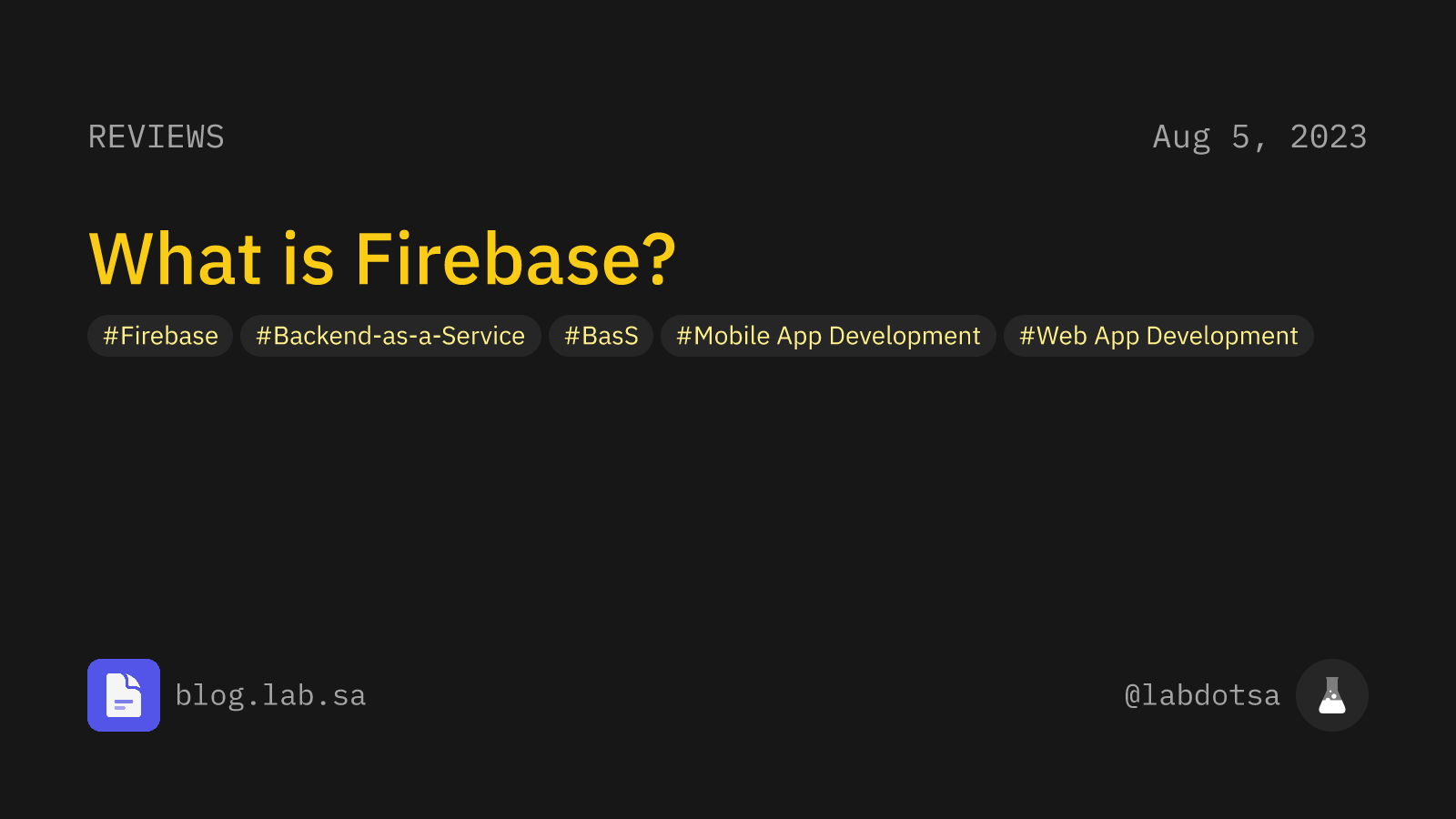 What is Firebase?